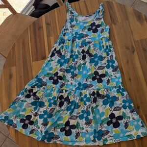 Gymboree Blue Floral Patterned Summer Dress